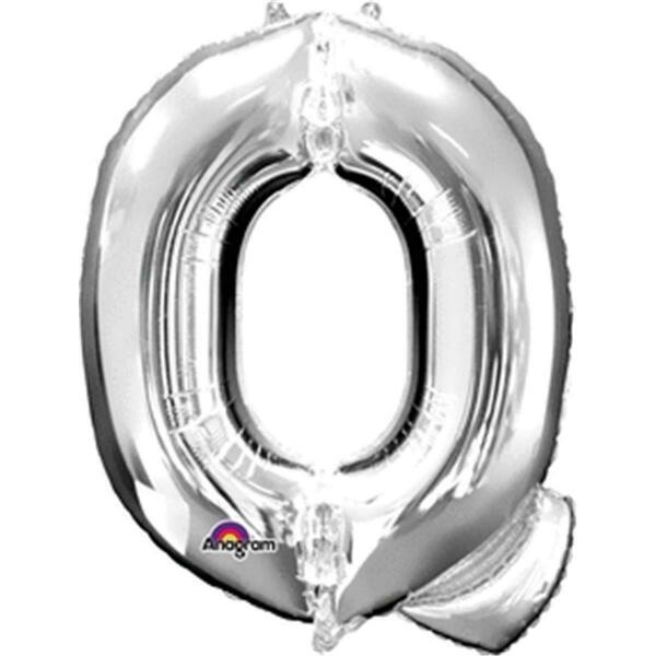 Anagram 32 in. Letter Q Silver Supershape Foil Balloon 78422